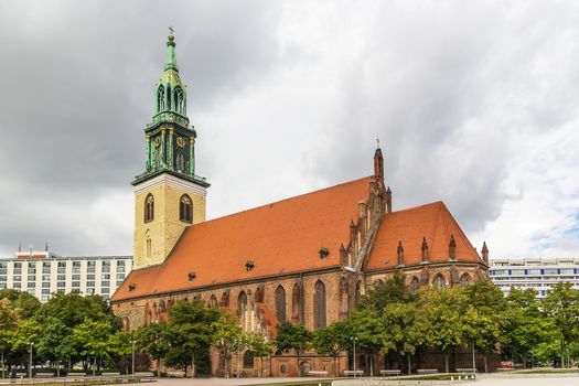 St. Mary Church, known in German as the Marienkirche,  located in central Berlin, near Alexanderplatz. 