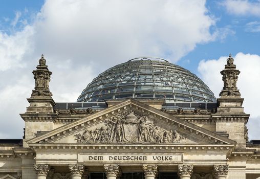 The Reichstag building is a historical edifice in Berlin