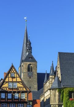 Marktkirche in Quedlinburg. This church is mentioned for the first time in 1223, Germany