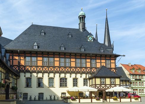 The town hall — one of the most known monuments of architecture in Germany, is a symbol to Wernigerode