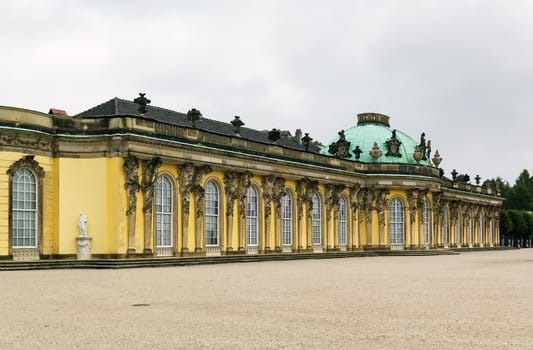 Sanssouci is the former summer palace of Frederick the Great, King of Prussia, in Potsdam, near Berlin. 