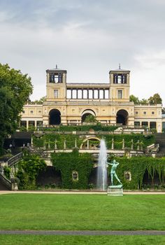 View from the park Sanssouci to the Orangery palace in Potsdam