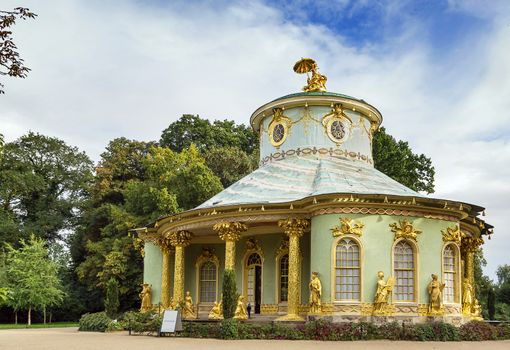 The Chinese House is a garden pavilion in Sanssouci Park in Potsdam, Germany