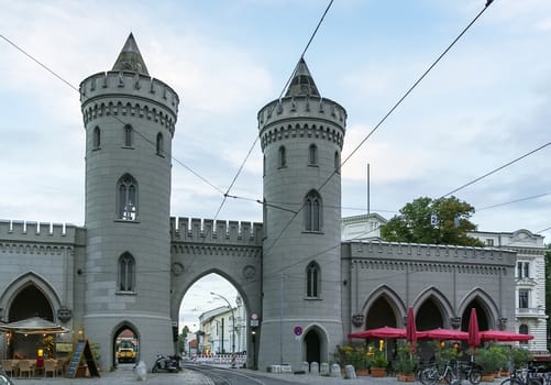 Nauen Gate is one of the three preserved gates of Potsdam, Germany. It was built in 1755 and is one of the first examples of the influence of English Gothic Revival architecture