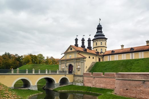 Nesvizh Castle is a residential castle of the Radziwill family in Nesvizh, Belarus.