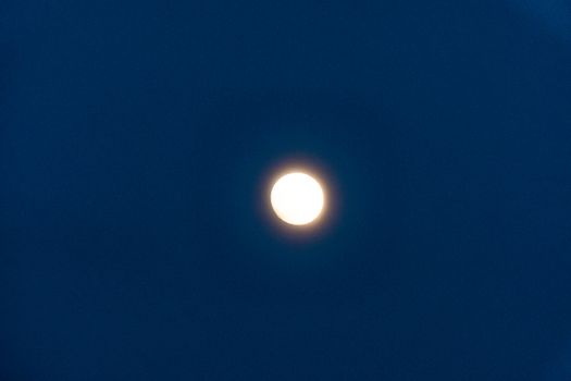 Full moon isolated on a black sky