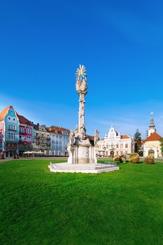 Statue of the Holy Trinity on Union Square (Piata Unirii) in Timisoara, Romania