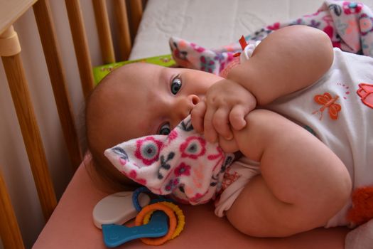 ashamed baby, covering her mouth  photo. Beautiful picture, background, wallpaper 
