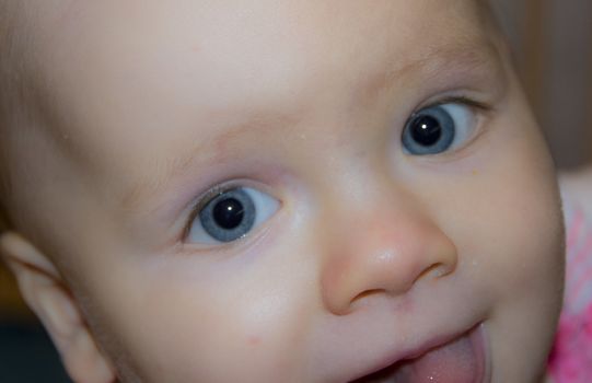 baby face closeup photo. Beautiful picture, background, wallpaper 
