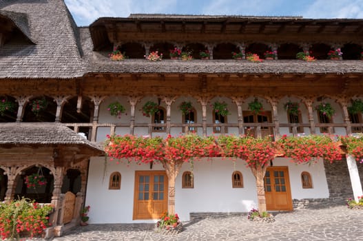 Barsana monastery, one of the main tourist attractions in Maramures, Romania.