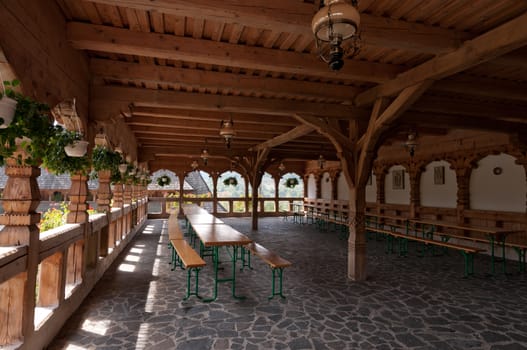 Barsana monastery, one of the main tourist attractions in Maramures, Romania.