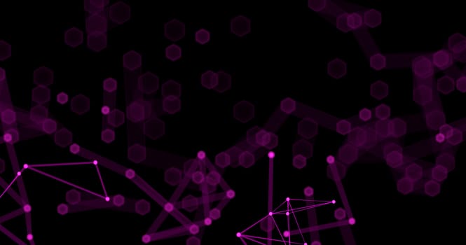 Abstract futuristic light wallpaper background design. Science dark pattern with structure mesh and lines. Modern business space triangular illustration 3D render