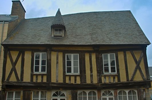 Old medieval traditional house in Avranches, France