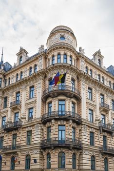 magnificent art Nouveau style house in the Centre of Riga, Latvia (Alberta street 13)