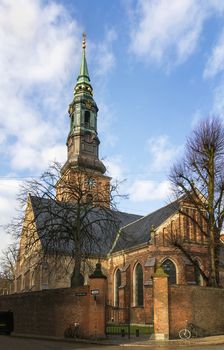 St. Peter's Church is the parish church of the German-speaking community in Copenhagen, Denmark. Built as a single-nave church in the mid-15th century, it is the oldest building in central Copenhagen