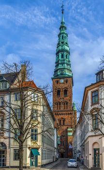 Copenhagen Contemporary Art Center is located in remains (a tower) of St Nicholas Church, which was destroyed in the fire of 1795.