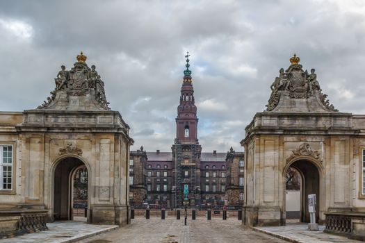 Christiansborg Palace in central Copenhagen, is the seat of the Danish Parliament, the Danish Prime Minister's Office and the Danish Supreme Court.