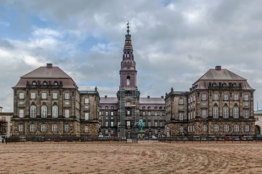 Christiansborg Palace in central Copenhagen, is the seat of the Danish Parliament, the Danish Prime Minister's Office and the Danish Supreme Court.