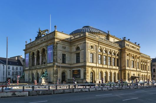 The Royal Danish Theatre located on Kongens Nytorv in Copenhagen from 1874.