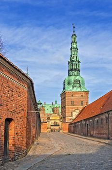 entrance road to Frederiksborg slot, Denmark