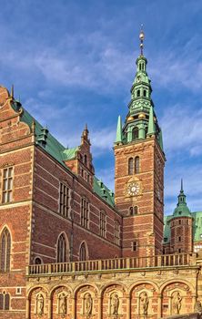 Frederiksborg Palace is a palace in Hillerod, Denmark. It was built as a royal residence for King Christian IV and is now a museum of national history.