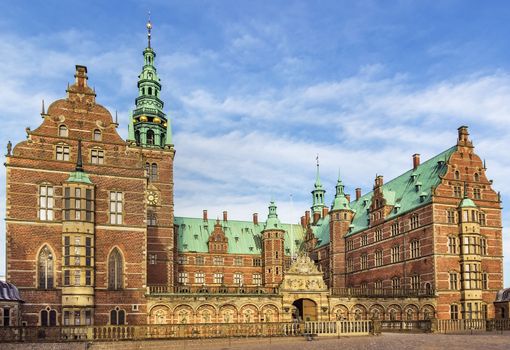 Frederiksborg Palace is a palace in Hillerod, Denmark. It was built as a royal residence for King Christian IV and is now a museum of national history.