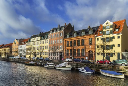 One of Channels in Copenhagen city center, Denmark