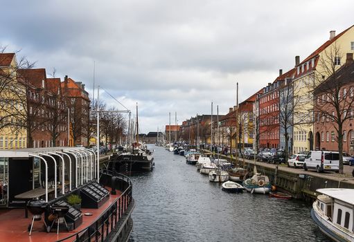 One of Channels in Copenhagen city center, Denmark