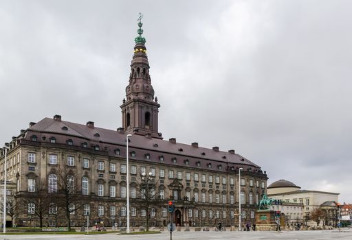 Christiansborg Palace in central Copenhagen, is the seat of the Danish Parliament, the Danish Prime Minister's Office and the Danish Supreme Court.