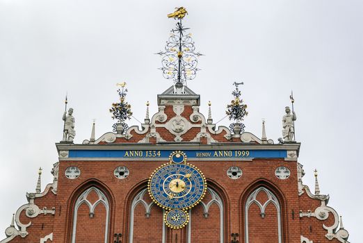 The building of the Brotherhood of Blackheads is one of the most iconic buildings of Old Riga.  Facade fragment