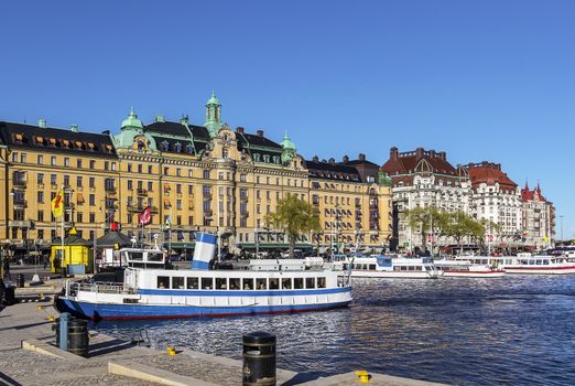 Strandvagen is a boulevard in central Stockholm, Sweden. Completed just in time for the Stockholm World's Fair 1897, it quickly became known as one of the most prestigious addresses in town.