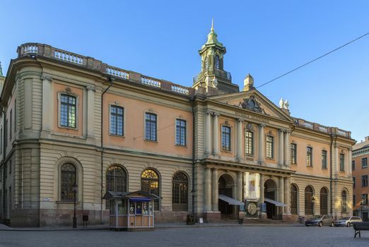 The Stock Exchange Building is a building originally erected for, and is still owned by, the Swedish Academy, located in Gamla stan, the old town in central Stockholm, Sweden.