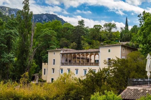 View of La Granja de Esporles the museum of tradition and history of Majorca, Museum retracing the cultural history of the region in 17th century manor house with restaurant and gardens