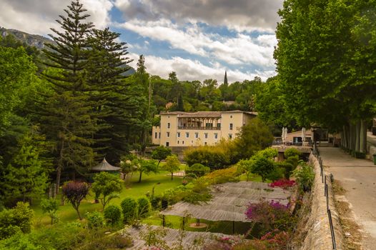 View of La Granja de Esporles the museum of tradition and history of Majorca, Museum retracing the cultural history of the region in 17th century manor house with restaurant and gardens