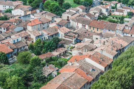 Ramparts of the Medieval City of Carcassonne in the Aude in France