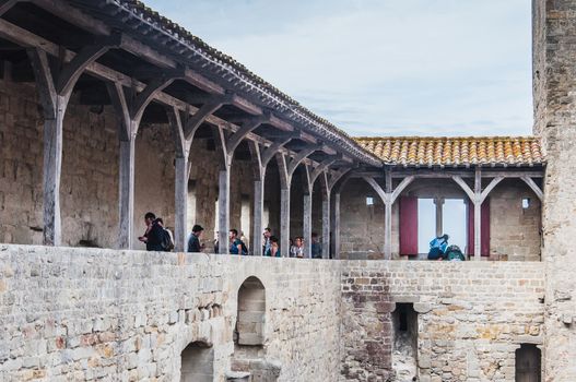 Ramparts of the Medieval City of Carcassonne in the Aude in France