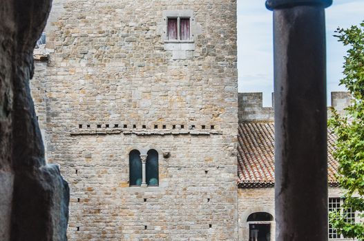 Ramparts of the Medieval City of Carcassonne in the Aude in France