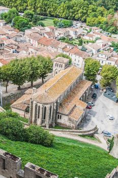 Ramparts of the Medieval City of Carcassonne in the Aude in France