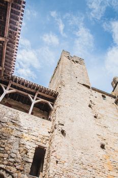 Ramparts of the Medieval City of Carcassonne in the Aude in France