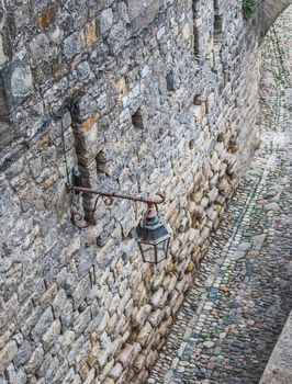 Ramparts of the Medieval City of Carcassonne in the Aude in France