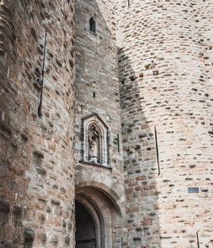 Ramparts of the Medieval City of Carcassonne in the Aude in France