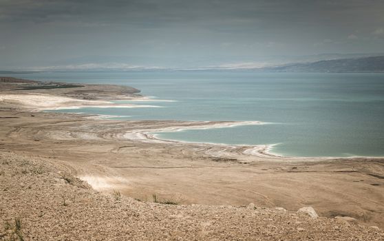 Desert landscape of Israel, Dead Sea, Israel