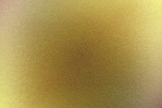 Brushed yellow metallic sheet surface, abstract texture background