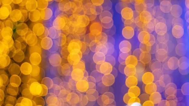 Abstract & Festive background with bokeh defocused lights