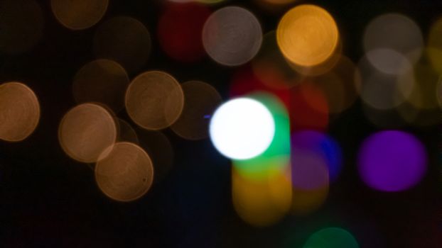 Abstract & Festive background with bokeh defocused lights