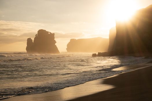 The beach at Gibson's Steps near the Twelve Apostles