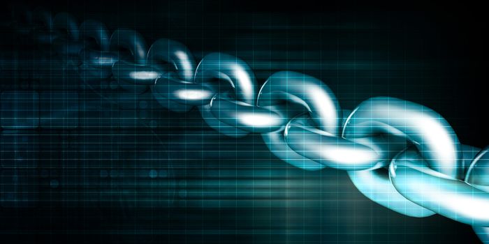 Block Chain Technology Business Concept Abstract Background