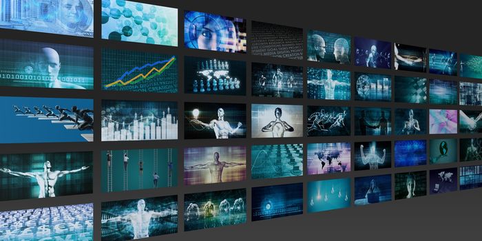 Technology Network System Connection for Entertainment Concept