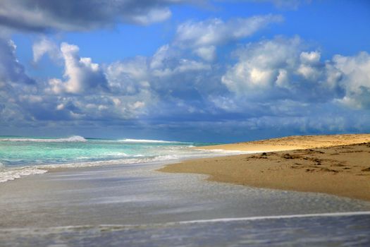 View of the Atlantic Ocean. South Beach Miami