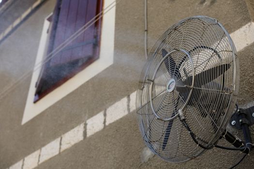It is so hot in Croatia that you simply need such fans outside, what drastically increases revenue of a business having it